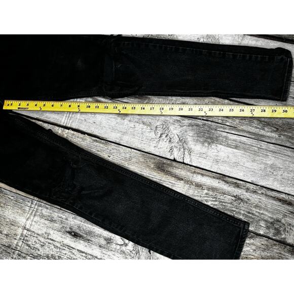 Pacsun Skinny Jeans Mens 31x31 Distressed Black Denim (Tag31x32) - Picture 5 of 8